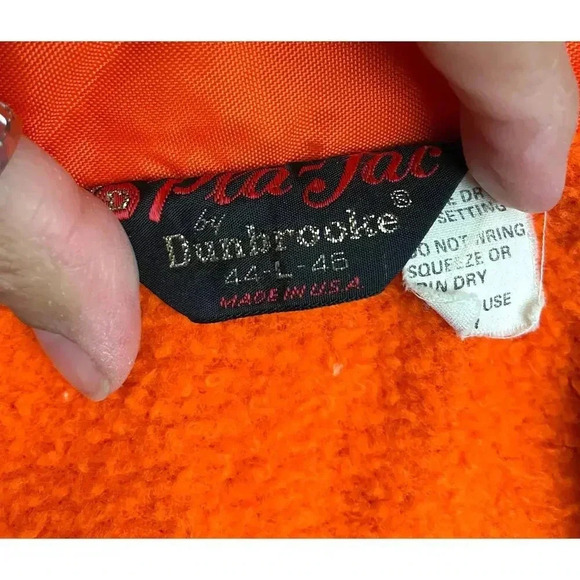VTG Bright Orange Buckeye Rescue Medical Tech Jacket 44L 45 Made in USA Pla-Jac - Picture 3 of 14